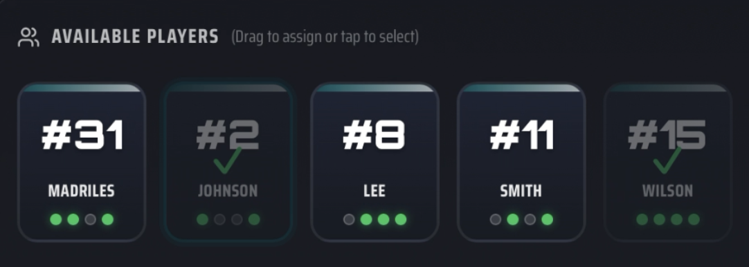Equal Playing Time Tracker